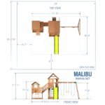 Backyard Discovery Malibu Heavy-Duty Wooden Swing Set - Image 2