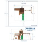 Backyard Discovery Caribbean Heavy-Duty Wooden Swing Set - Image 2