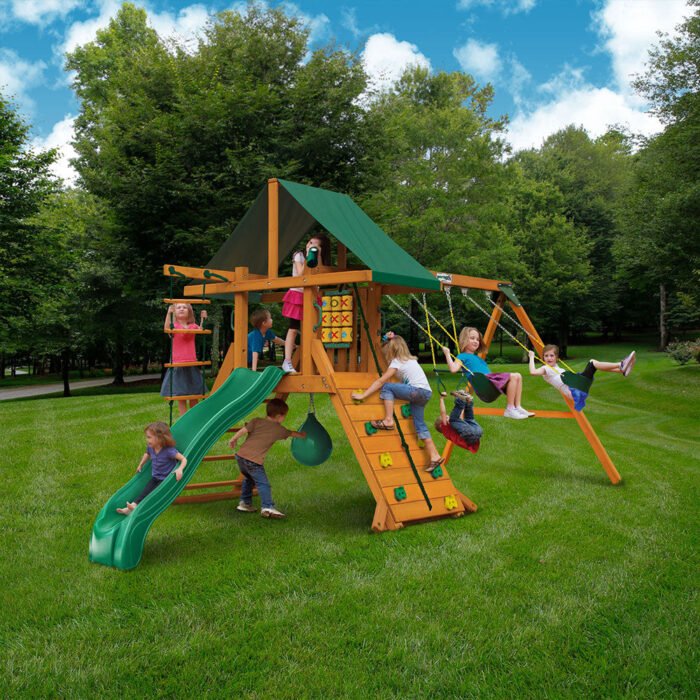 Gorilla Playsets High Point II Heavy-Duty Wooden Swing Set - Image 3