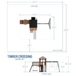 Backyard Discovery Timber Crossing Heavy-Duty Wooden Swing Set - Image 2