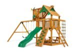 Gorilla Playsets Chateau w/ Sky Loft Heavy-Duty Wooden Swing Set - Image 3