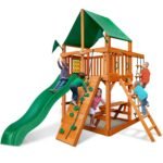 Gorilla Playsets Chateau Tower Heavy-Duty Wooden Swing Set