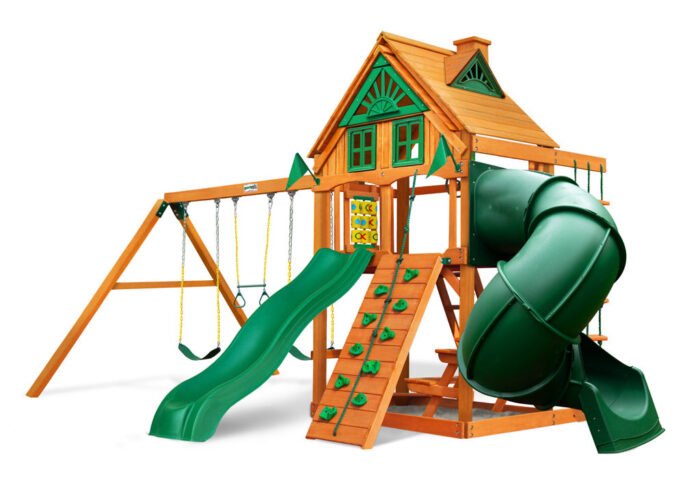 Gorilla Playsets Mountaineer Heavy-Duty Wooden Swing Set - Image 3
