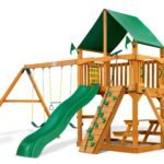Gorilla Playsets Chateau Heavy-Duty Wooden Swing Set