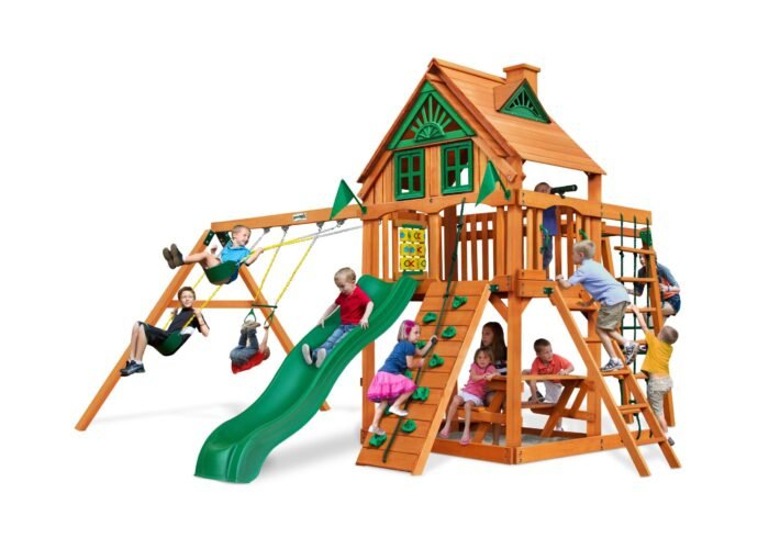 Gorilla Playsets Navigator Heavy-Duty Wooden Swing Set - Image 3