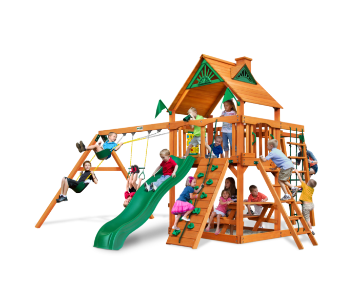 Gorilla Playsets Navigator Heavy-Duty Wooden Swing Set - Image 2