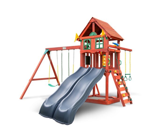 Gorilla Playsets Adventure Wave Heavy-Duty Wooden Swing Set - Image 2