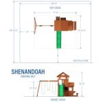 Backyard Discovery Shenandoah Heavy-Duty Wooden Swing Set - Image 2