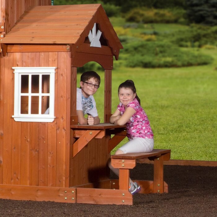 Backyard Discovery Shenandoah Heavy-Duty Wooden Swing Set - Image 3