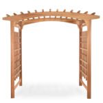 Outdoor Living Today 8' Cedar Walk-Through Garden Arbor - Image 2