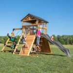Gorilla Playsets Endeavor Heavy-Duty Wooden Swing Set - Yellow