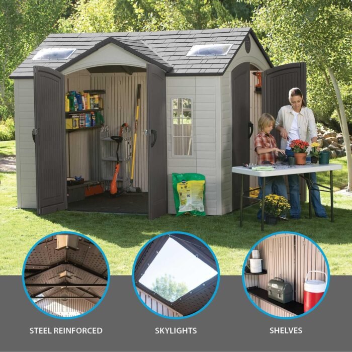Lifetime 10 Ft. X 8 Ft. Outdoor Storage Shed - 60001 - Image 3