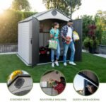 Lifetime 8 ft x 7.5 ft Outdoor Storage Shed - 60396 - Image 2