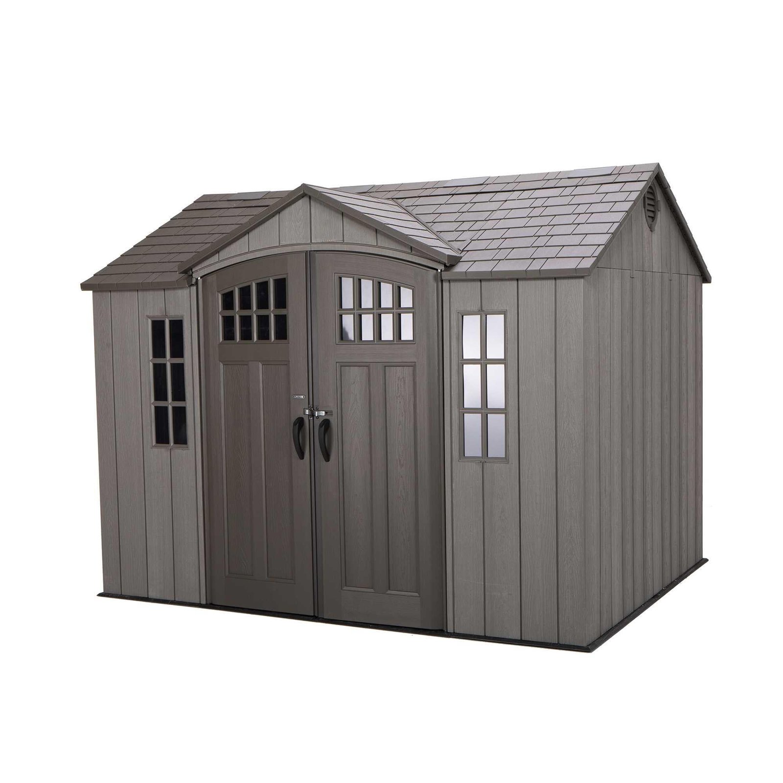 Lifetime_Outdoor_Storage_Shed_60330_front_view.jpg Lifetime 10 Ft. X 8 Ft. Outdoor Storage Shed - 60330 - Image 1