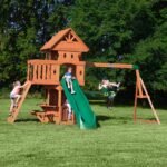 Backyard Discovery Woodland Heavy-Duty Wooden Swing Set - Image 2