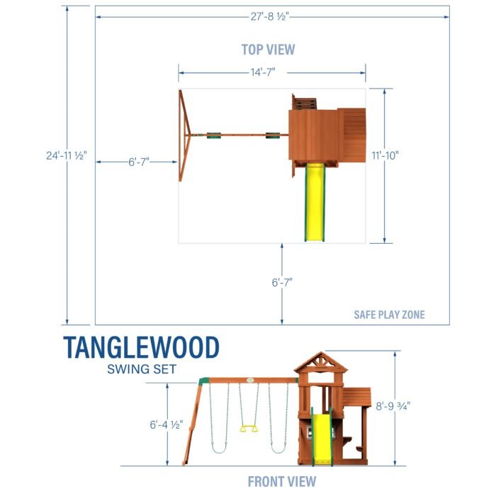Backyard Discovery Tanglewood Heavy-Duty Wooden Swing Set - Image 2