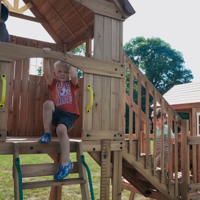 Backyard Discovery Malibu Heavy-Duty Wooden Swing Set - Image 3