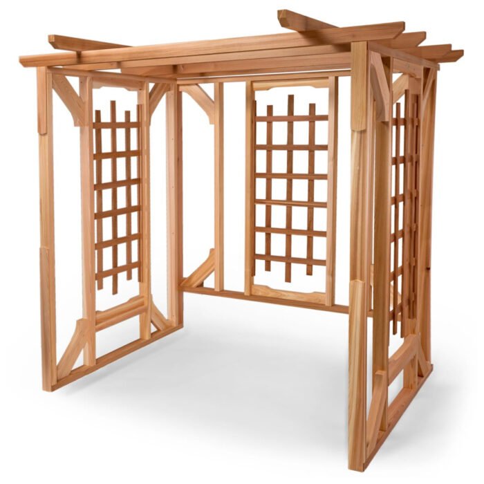 Outdoor Living Today Cedar Patio Garden Pergola & Hanging Swing Set - Image 2