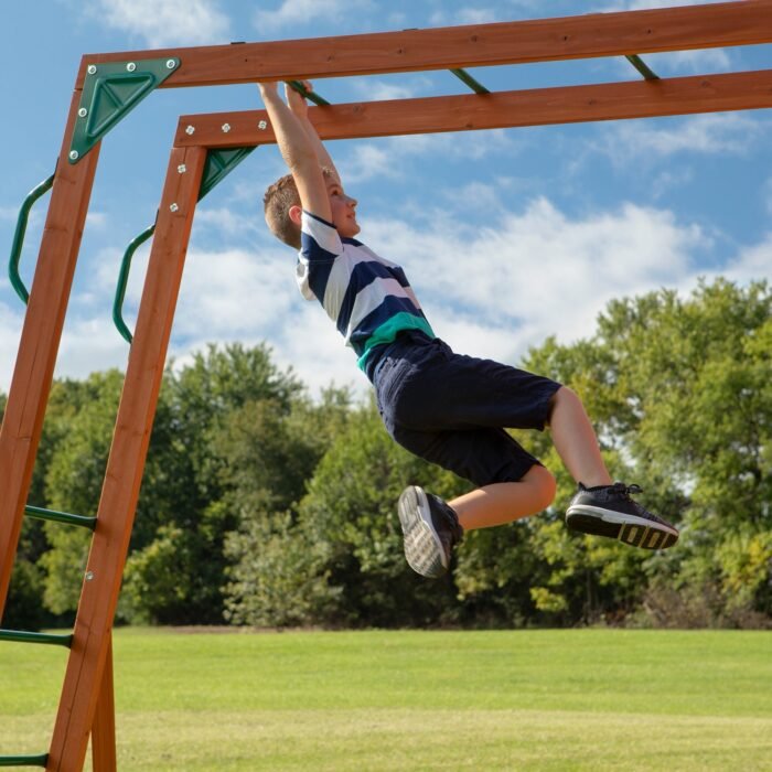 Backyard Discovery Skyfort II Heavy-Duty Wooden Swing Set - Image 3