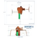 Backyard Discovery Skyfort II Heavy-Duty Wooden Swing Set - Image 2