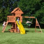 Backyard Discovery Woodland Heavy-Duty Wooden Swing Set - Image 3