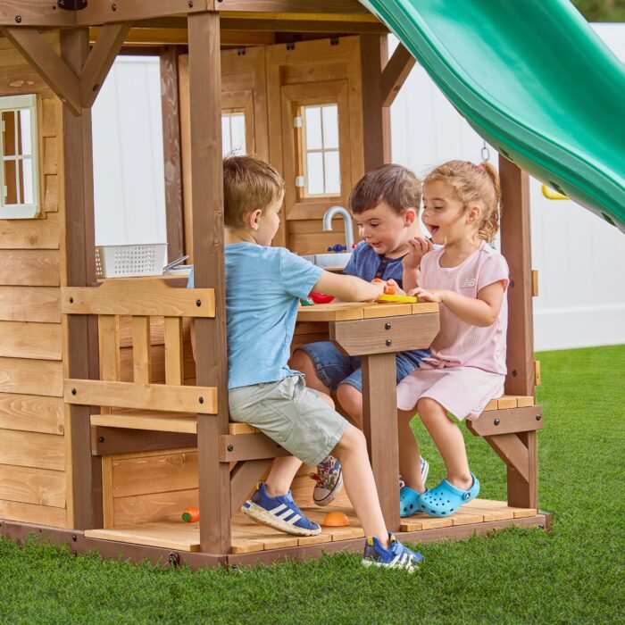 Backyard Discovery Spruce Hollow Heavy-Duty Wooden Swing Set - Image 3