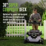 EGO Power+ POWER+ Mower 30" Super Composite Deck with Dual Motors Kit (Two 6Ah Batteries) - Image 2