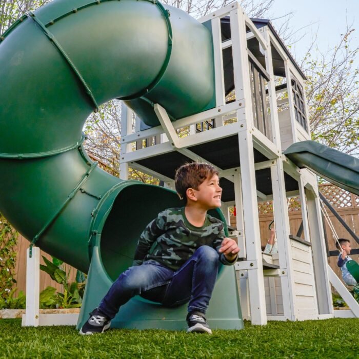 KidKraft Wrangler Way Swing Set - Wooden Outdoor Playset - Image 2