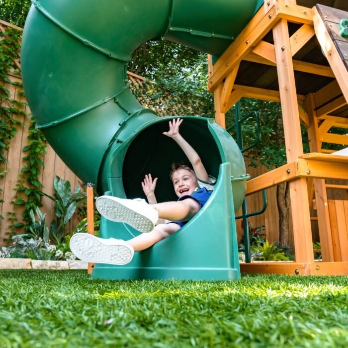 KidKraft Laurel Retreat Swing Set - Wooden Outdoor Playset - Image 3