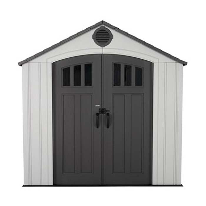 front-view-lifetime-classic-8x5-outdoor-storage-shed.jpg Lifetime 8 Ft. x 5 Ft. Classic Outdoor Storage Shed - 60468 - Image 1