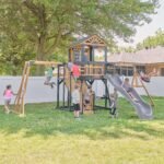 Backyard Discovery Oceanview II Heavy-Duty Wooden Swing Set